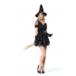 New Black Witch Dress Witch Game Halloween Role Play Witch