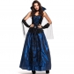 2018 New Halloween Party Party Costume Blue Demon Ji Palace Dress Queen Earl Dress Vampire Suit