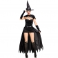 2018 New Halloween Carnival Party Party Costumes Playful Black Cat Witch Stage Performance Costume Cos