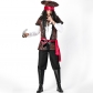 Halloween men's cosplay 2018 Jack Captain pirate suit Europe and America game uniforms stage costume