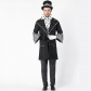 2018 new magician cosplay men's uniform real shot European code magician costume Chaplin role-playing stage