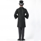 2018 new magician cosplay men's uniform real shot European code magician costume Chaplin role-playing stage