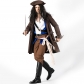 2018 new Halloween men's role-playing pirate costume adult game stage costume men's pirate uniform temptation