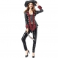 2018 new Halloween leather pirate women's role-playing cosplay pirate captain costume stage costume