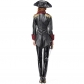 2018 new Halloween leather pirate women's role-playing cosplay pirate captain costume stage costume