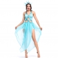 2018 new party party costume lake blue hollow free goddess cosplay stage performance costume