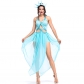 2018 new party party costume lake blue hollow free goddess cosplay stage performance costume