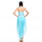 2018 new party party costume lake blue hollow free goddess cosplay stage performance costume