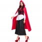 2018 New Products Halloween Carnival Christmas Performance Costume Lace Long Cape Red Riding Hood Stage Performance