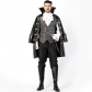 2018 new Halloween men's pirate role-playing suit Cloak with cloak suit Adult game clothing Stage suit
