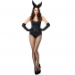 New blue tube top rabbit girl Siamese clothing Two-color black sexy night club bar DS fun rabbit