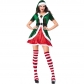 2018 new Christmas couple costumes Europe and America green Christmas Elf suit party party role play