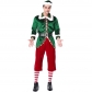 2018 new Christmas couple costumes Europe and America green Christmas Elf suit party party role play