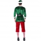 2018 new Christmas couple costumes Europe and America green Christmas Elf suit party party role play