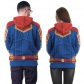 2019 explosion models Europe and the United States 3D printing cosplay Marvel surprise captain hooded fashion sweater