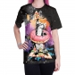 2019 Graffiti Leek Pizza Kitty 3D Digital Print Couple Set T-Shirt B