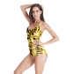2019 Egyptian Tomb Pharaoh Digital Print Beach Conservative One-piece Swimsuit