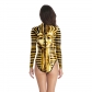 2019 summer explosion digital printing Egyptian Pharaoh vest long-sleeved conservative swimsuit