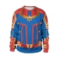 2019 Avengers Amazing Captain 3D Printed Costume COS Anime Around Round Collar Sweater