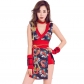 Bar ds costume sexy retro cheongsam female singer DJ collar dance clothes studio photography Japanese geisha cos