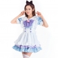 New blue cat claw bow maid maid Alice cospay Lolita costumes cute sister costume