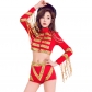 2019 new red sequin instrument arbitrage clothing split bar night stage stage DS collar dance clothing group business performance service