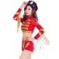 2019 new red sequin instrument arbitrage clothing split bar night stage stage DS collar dance clothing group business performance service