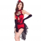 New red swallowtail stage performance clothing Summer sexy tube top DS clothing collar dance dress night dj female singer