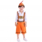 Children's Orange National Traditional Costumes Children's Day Stage Costumes German Beer Festival Costumes