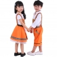 Children's Orange National Traditional Costumes Children's Day Stage Costumes German Beer Festival Costumes