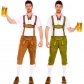 German Oktoberfest clothing Beer men's male waiter clothing