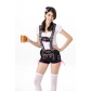 Beer suit Germany Meni Dark Beer Festival clothing bar waiter stage costumes