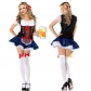 Beer sister clothing, German Oktoberfest clothing restaurant, service uniform, uniform