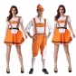 European and American game uniforms, German beer festival, waiter clothing, men and women, beer wear