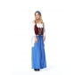 Bavarian national costume, German beer festival, long beer sister, maid costume