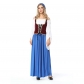 Bavarian national costume, German beer festival, long beer sister, maid costume