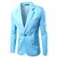 New one buckle men's fashion slim suit pure color suit Korean men's suit