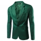 New one buckle men's fashion slim suit pure color suit Korean men's suit