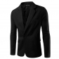 New one buckle men's fashion slim suit pure color suit Korean men's suit