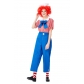 2019 new toy story mobilization clown costume Halloween theme party stage men and women with the same paragraph clown costume