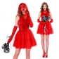 2019 new Halloween red ghost bride singer costume uniform temptation DS night stage stage costumes