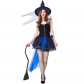 Halloween party costumes Two-color optional Lace long tailed witch skirt Stage performance clothing