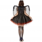 Halloween Fallen Black Angel Cosplay Costume Winged Skirt Demon Cosplay Evil Devil