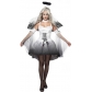 European and American ladies Halloween sexy dark angel costume game uniform ghost bride