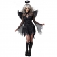 European and American ladies Halloween sexy dark angel costume game uniform ghost bride