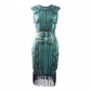 Explosion tassel weave sequin dress 1920 retro European and American movie dress skirt