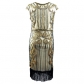 Explosion tassel weave sequin dress 1920 retro European and American movie dress skirt