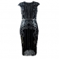 Explosion tassel weave sequin dress 1920 retro European and American movie dress skirt