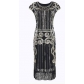 Explosion tassel weave sequin dress 1920 retro European and American movie dress skirt