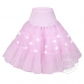 Super size explosion models luminous pettiskirt sexy mesh long skirt LED lights multicolor stage skirt party skirt